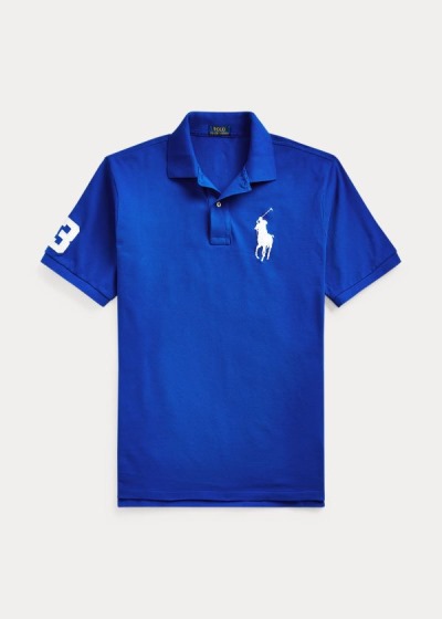 Men's Polo Ralph Lauren Big Pony Mesh Polo Shirts | 568401QFI